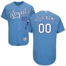 Men's Kansas City Royals Customized Light Blue FlexBase Jersey