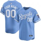 Men's Kansas City Royals Customized Light Blue Limited Jersey