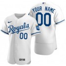 Men's Kansas City Royals Customized White Authentic Jersey