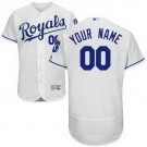Men's Kansas City Royals Customized White FlexBase Jersey