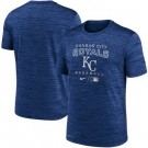 Men's Kansas City Royals Navy Logo Velocity Performance Practice T Shirt