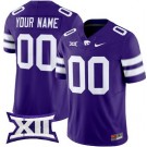 Men's Kansas State Wildcats Custom Limited Purple College Football Jersey