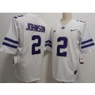 Men's Kentucky Wildcats #2 Avery Johnson White College Football Jersey