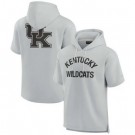 Men's Kentucky Wildcats Gray Super Soft Fleece Short Sleeve Hoodie