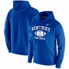 Men's Kentucky Wildcats Royal Retro Football Club Fleece Pullover Hoodie