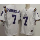 Men's LSU Tigers #7 Harold Perkins Jr Limited White College Football Jersey