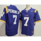 Men's LSU Tigers #7 Harold Perkins Jr Purple Limited College Football Jersey
