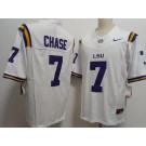 Men's LSU Tigers #7 Ja'Marr Chase White FUSE College Football Jersey
