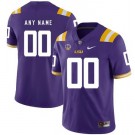 Men's LSU Tigers Customized Purple Rush College Football Jersey