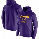 Men's LSU Tigers Purple Football Oopty Oop Club Fleece Pullover Hoodie