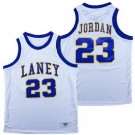 Men's Laney High School Bucs #23 Michael Jordan White Basketball Jersey