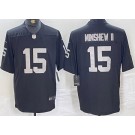 Men's Las Vegas Raiders #15 Gardner Minshew II Limited Black Vapor Jersey