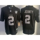 Men's Las Vegas Raiders #2 Ashton Jeanty Limited Black Fashion FUSE Vapor Jersey