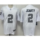 Men's Las Vegas Raiders #2 Ashton Jeanty Limited White Alternate Vapor Jersey