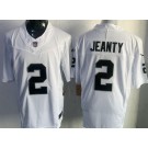 Men's Las Vegas Raiders #2 Ashton Jeanty Limited White FUSE Vapor Jersey