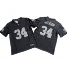 Men's Las Vegas Raiders #34 Bo Jackson Limited Black FUSE Vapor Jersey