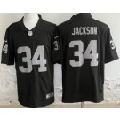 Men's Las Vegas Raiders #34 Bo Jackson Limited Black Vapor Jersey
