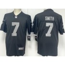 Men's Las Vegas Raiders #7 Geno Smith Limited Black Vapor Jersey