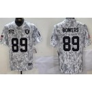 Men's Las Vegas Raiders #89 Brock Bowers Limited Arctic Camo 2024 Salute to Service Jersey