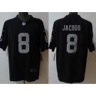 Men's Las Vegas Raiders #8 Josh Jacobs Limited Black Vapor Jersey