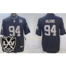 Men's Las Vegas Raiders #94 Christian Wilkins Limited Black 65th Season Vapor Jersey