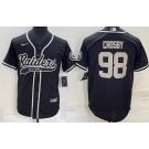 Men's Las Vegas Raiders #98 Maxx Crosby Black Baseball Jersey