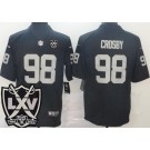 Men's Las Vegas Raiders #98 Maxx Crosby Limited Black 65th Season Vapor Jersey