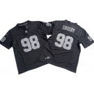 Men's Las Vegas Raiders #98 Maxx Crosby Limited Black FUSE Vapor Jersey