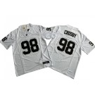 Men's Las Vegas Raiders #98 Maxx Crosby Limited White FUSE Vapor Jersey
