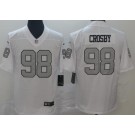 Men's Las Vegas Raiders #98 Maxx Crosby Limited White Rush Color Jersey