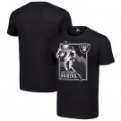 Men's Las Vegas Raiders Black Graphic Shield Logo T Shirt