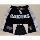 Men's Las Vegas Raiders Black Just Don Shorts