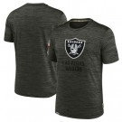 Men's Las Vegas Raiders Gray 2022 Salute to Service Velocity Team T Shirt