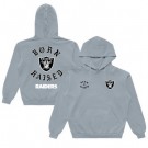 Men's Las Vegas Raiders Gray Born x Raised Pullover Hoodie