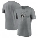 Men's Las Vegas Raiders Gray Legend Icon Performance T Shirt