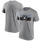 Men's Las Vegas Raiders Gray Square Off Tri Blend T Shirt
