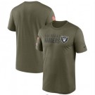 Men's Las Vegas Raiders Olive 2022 Salute to Service Legend Team T Shirt