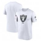 Men's Las Vegas Raiders White 2024 Salute To Service Legend Performance T Shirt
