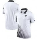 Men's Las Vegas Raiders White Black Vapor Performance Polo