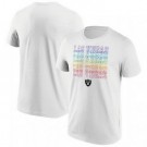 Men's Las Vegas Raiders White City Pride T Shirt