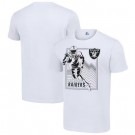 Men's Las Vegas Raiders White Graphic Shield Logo T Shirt