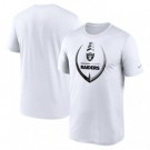 Men's Las Vegas Raiders White Icon Legend Performance T Shirt