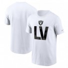 Men's Las Vegas Raiders White Local Essential T Shirt