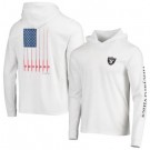 Men's Las Vegas Raiders White Vineyard Vines Hoodie Long Sleeve T Shirt