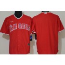 Men's Los Angeles Angels Blank Red Cool Base Jersey