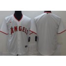 Men's Los Angeles Angels Blank White Cool Base Jersey