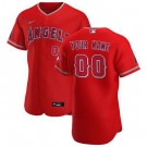 Men's Los Angeles Angels Customized Red Alternate 2020 FlexBase Jersey