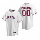Men's Los Angeles Angels Customized White 2020 Cool Base Jersey