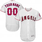 Men's Los Angeles Angels Customized White FlexBase Jersey