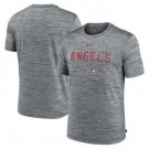 Men's Los Angeles Angels Gray Velocity Performance Practice T Shirt